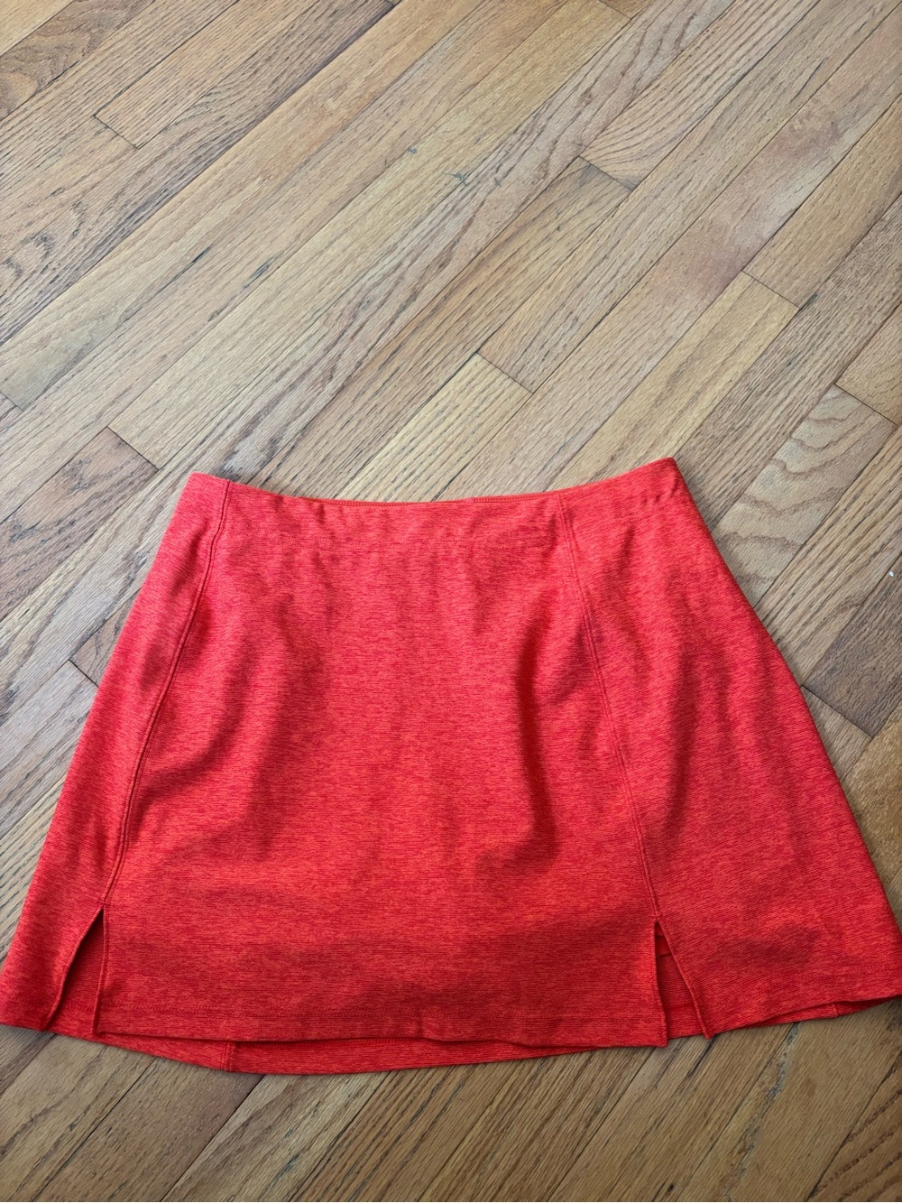Outdoor Voices Red Mini Skirt with Side Slits